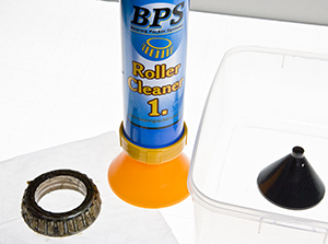 roller cleaner 1 with cleaning fluid